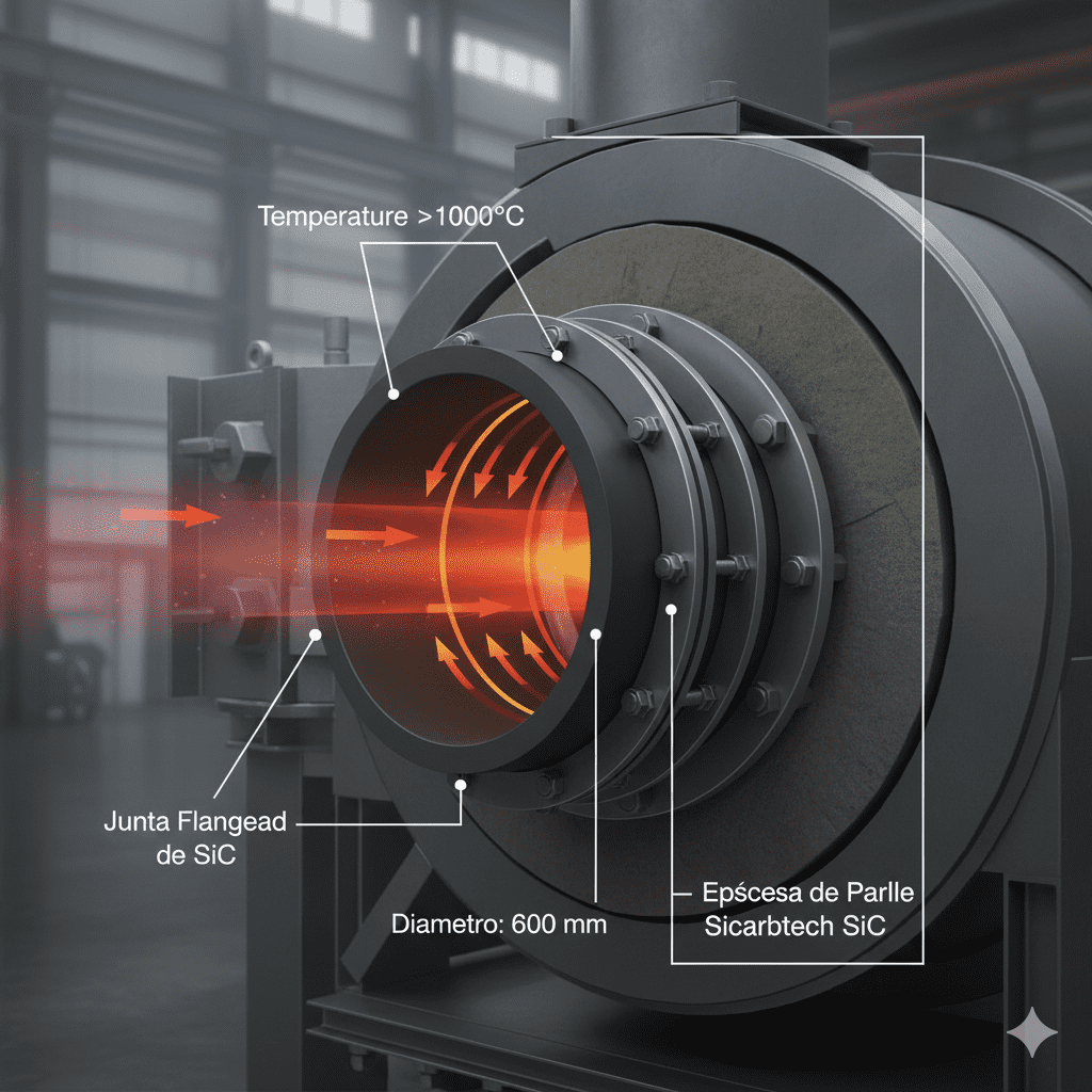 Dutos de SiC para resfriamento eficiente de caldeiras no Brasil