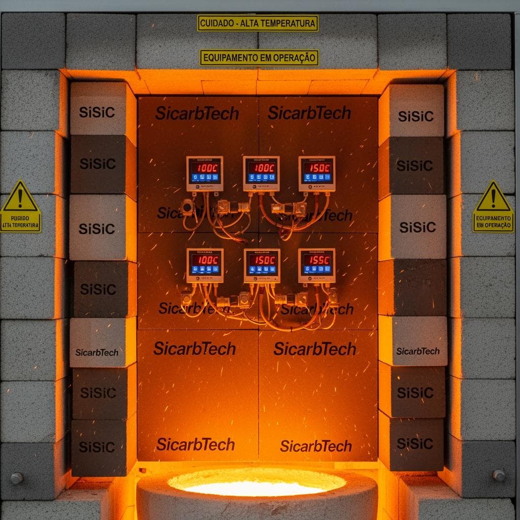 Equipamentos refratários de carbeto de silício para fundições de alumínio e aço no Brasil