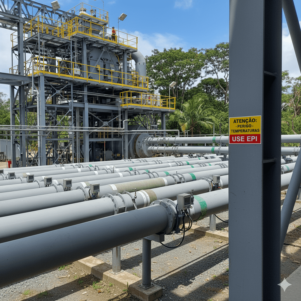 Soluções em dutos de ar frio para caldeiras a vapor e a gás no Brasil com carbeto de silício