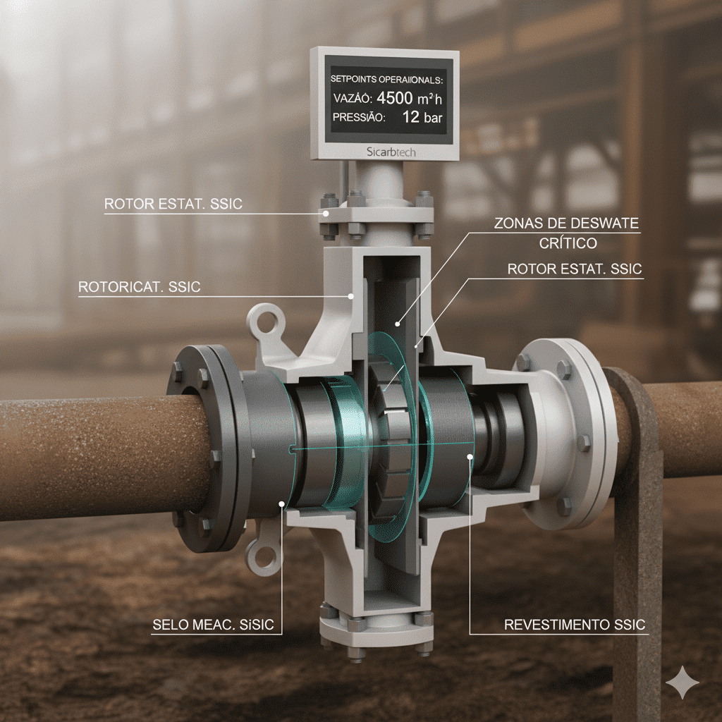 Soluções industriais em carbeto de silício para condições severas
