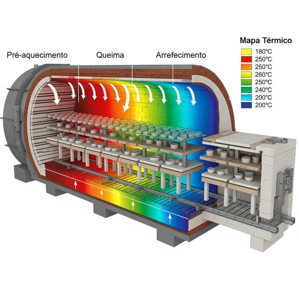 Suportes Verticais para Queima de Porcelana no Brasil