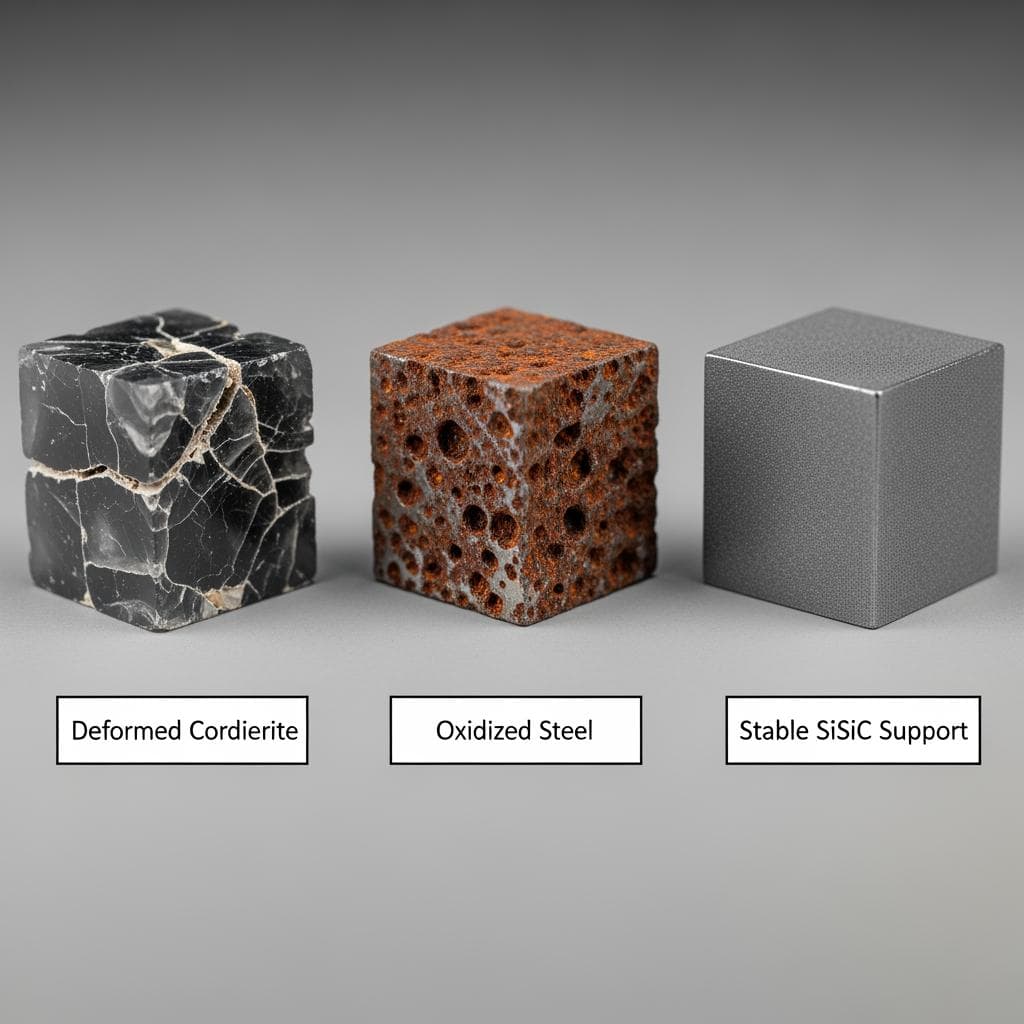 Suportes de SiC para cerâmica sanitária em fornos de alta temperatura