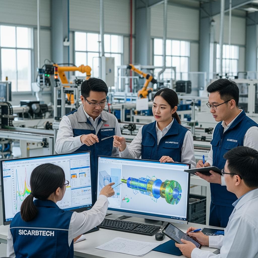 Eixos misturadores de corrida estável em aplicações industriais no Brasil com carbeto de silício