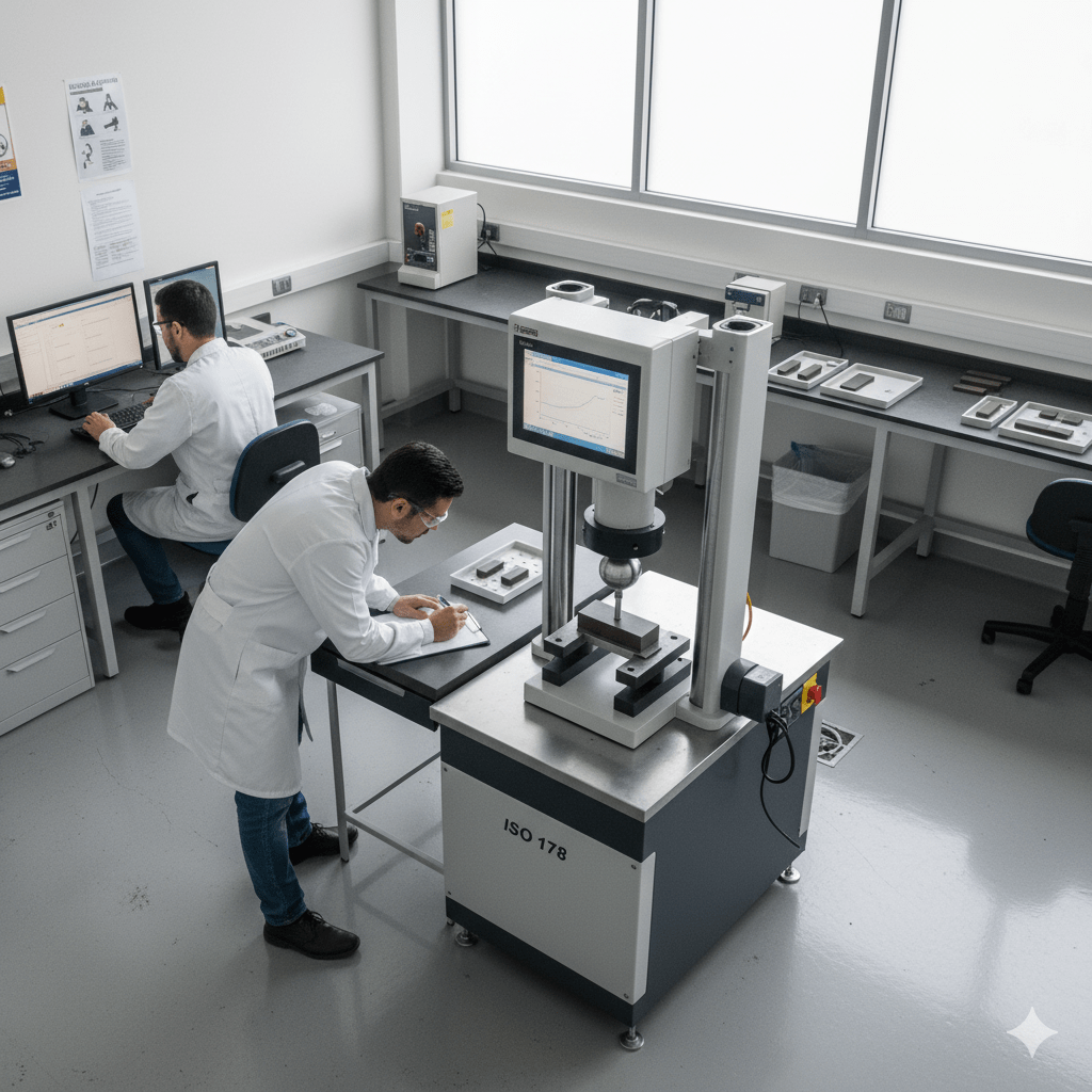 Padrão ISO 178 para ensaios de flexão em plásticos explicado 