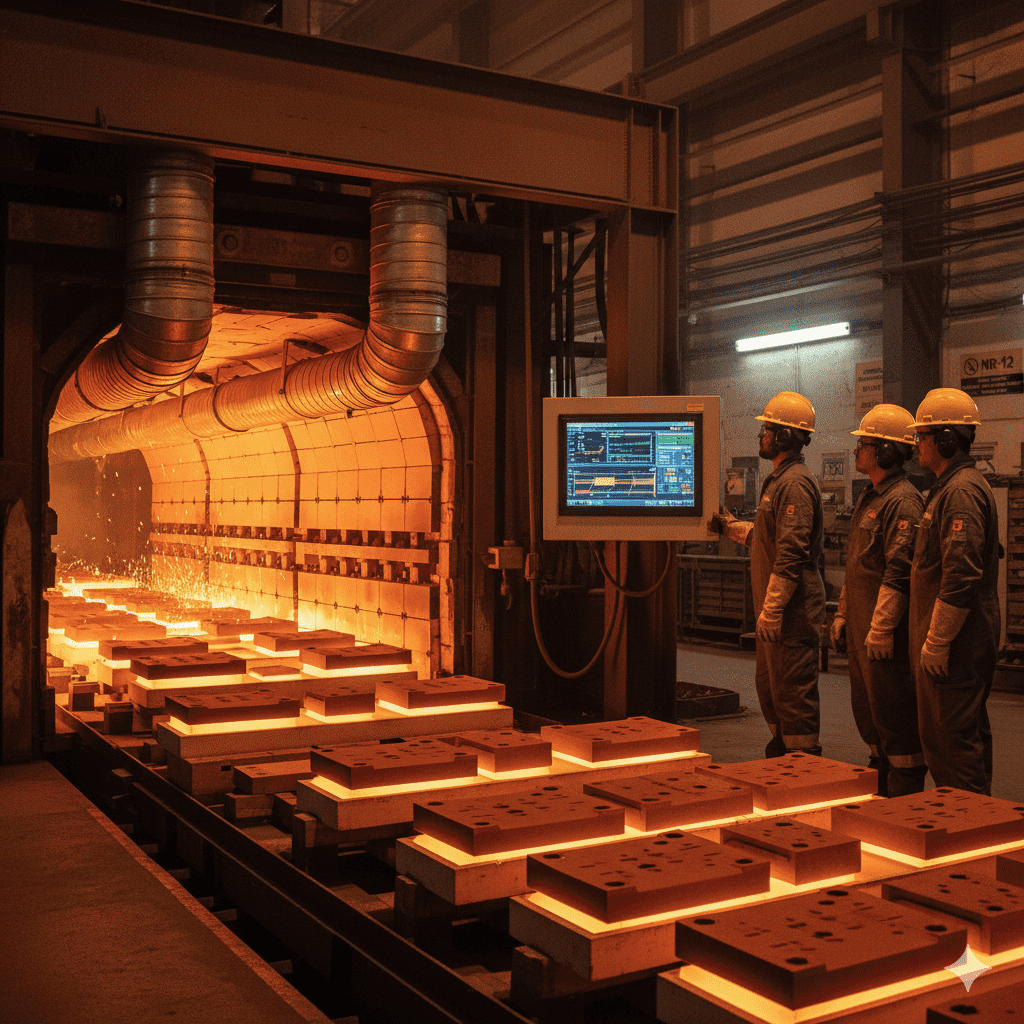 Soluções de resfriamento rápido para fornos industriais no Brasil