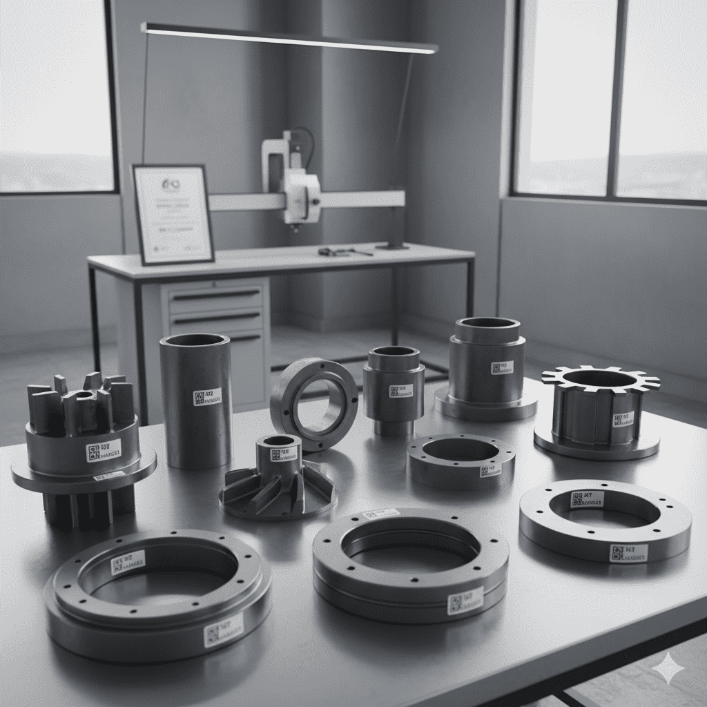 Certificados de materiais em conformidade com ISO