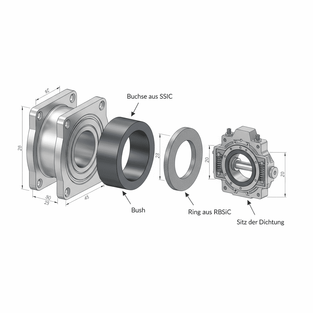 Soluções para Falhas em Mancais de Agitadores Industriais com Carbeto de Silício